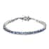 Kyanite Tennis Bracelet in Platinum Over Sterling Silver (7.25 In) 11.20 ctw image number 0