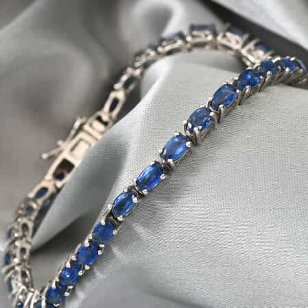 Kyanite Tennis Bracelet in Platinum Over Sterling Silver (7.25 In) 11.20 ctw image number 1