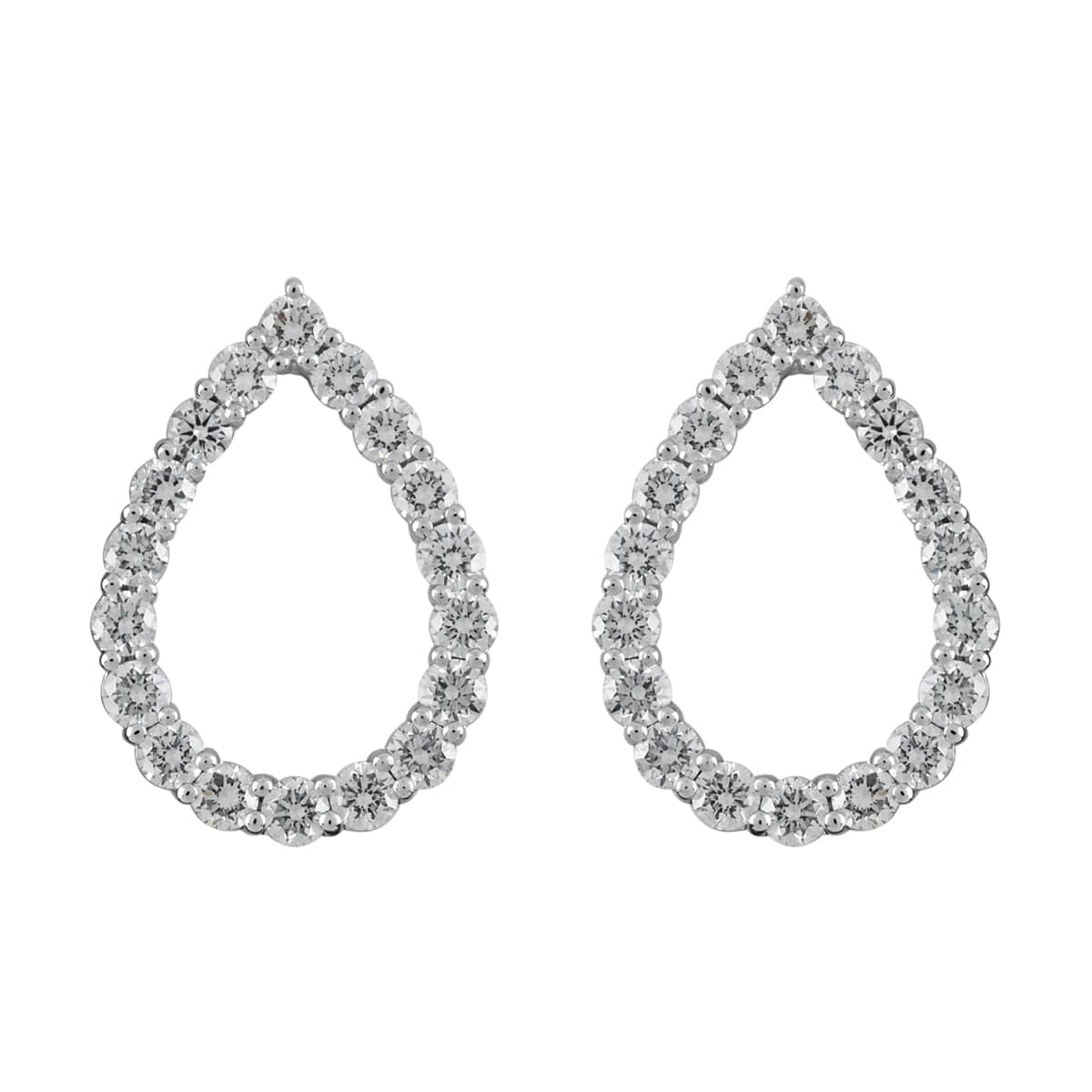 IGI Certified Rhapsody 950 Platinum E-F VS Diamond Earrings 4 Grams 1.00 ctw image number 0