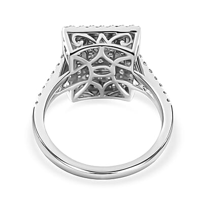 Rhapsody 950 Platinum IGI Certified Diamond E-F VS Ring (Size 10.0) 7.70 Grams 1.00 ctw