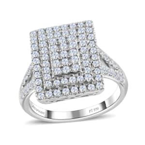 Rhapsody 950 Platinum IGI Certified E-F VS Diamond Ring (Size 9.0) 7.70 Grams 1.00 ctw