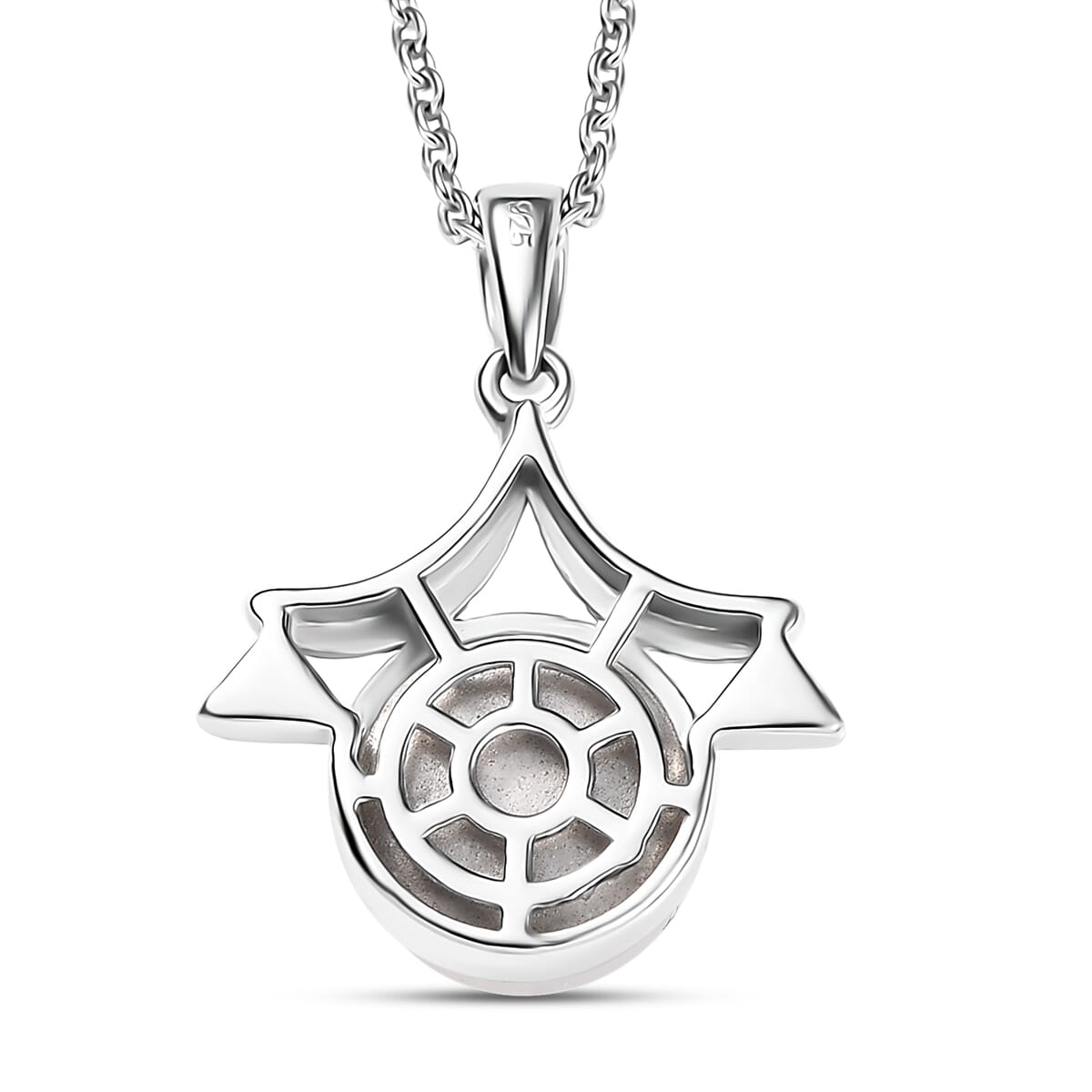 Freshwater Pearl Zodiac Pendant Necklace in Platinum Over Sterling Silver 18 Inches image number 4