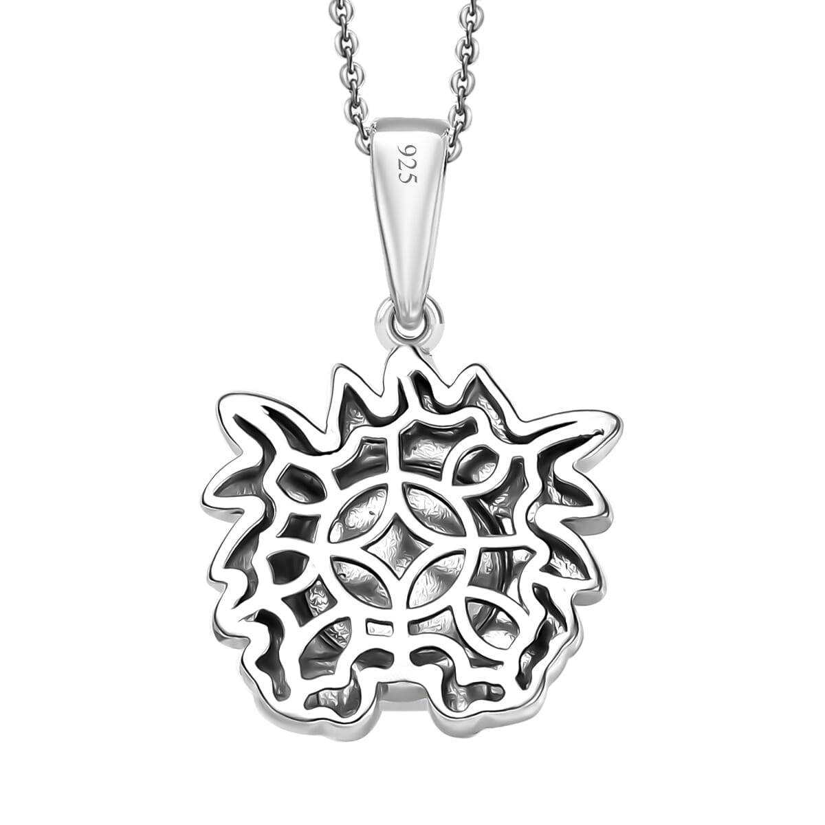 Freshwater Pearl Zodiac Pendant Necklace in Platinum Over Sterling Silver 18 Inches image number 4