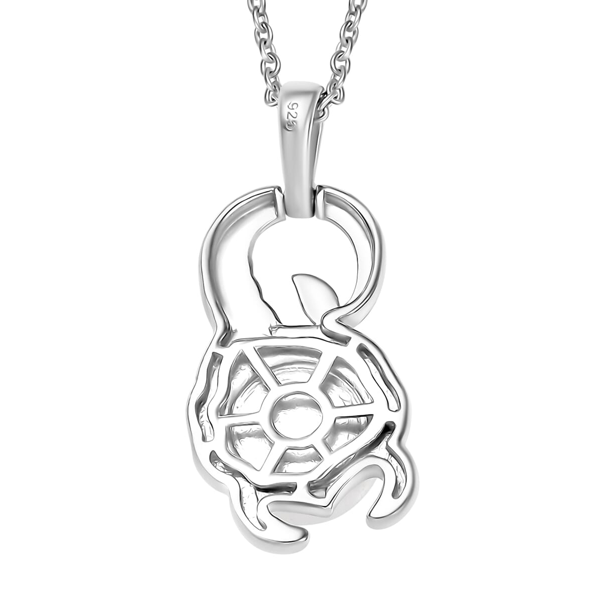 Freshwater Pearl Zodiac Pendant Necklace in Platinum Over Sterling Silver 18 Inches image number 4