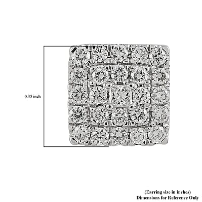 Rhapsody 950 Platinum IGI Certified E-F VS Diamond Stud Earrings 6.85 Grams 1.10 ctw