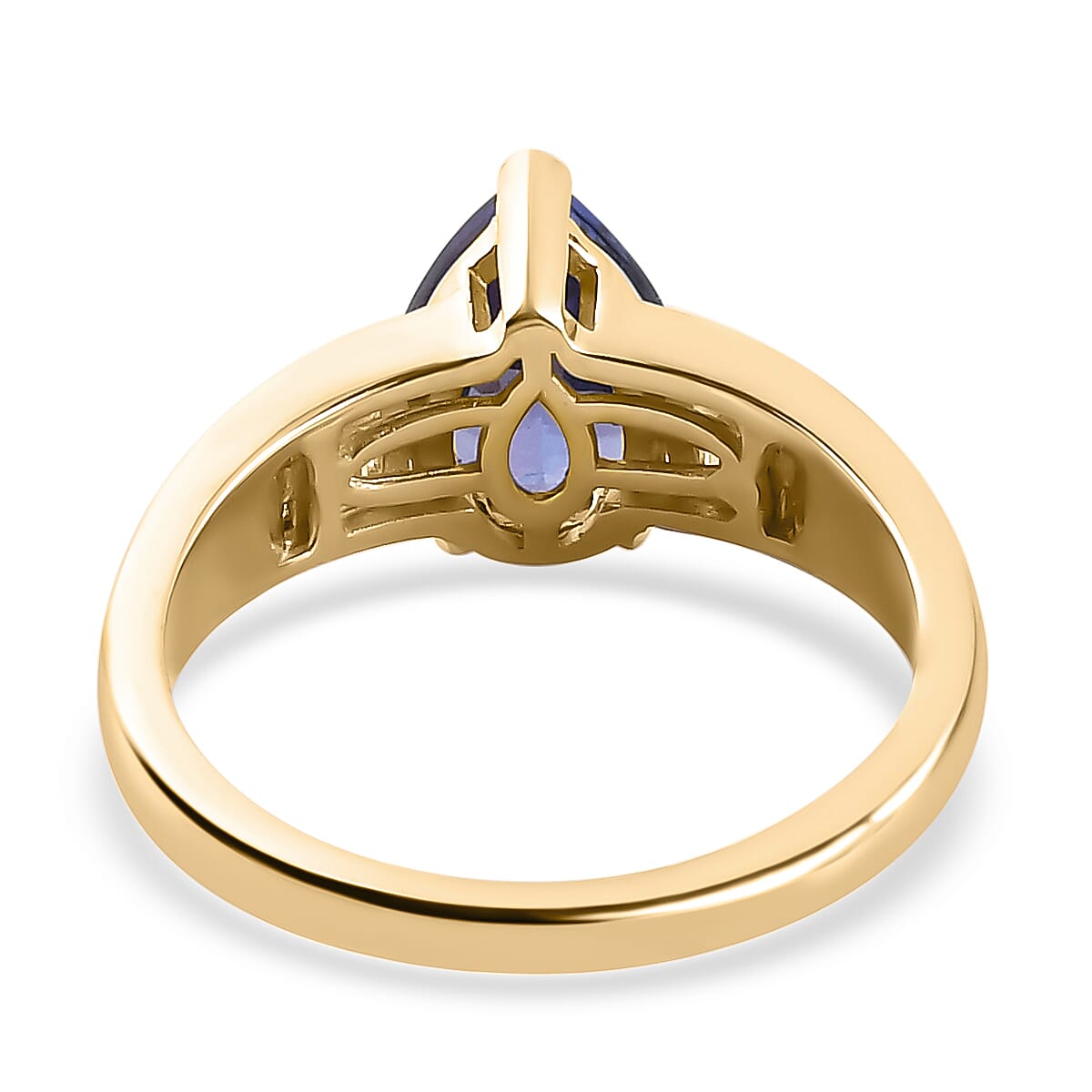 Buy Luxoro 10K Yellow Gold Premium Tanzanite and Diamond Pear