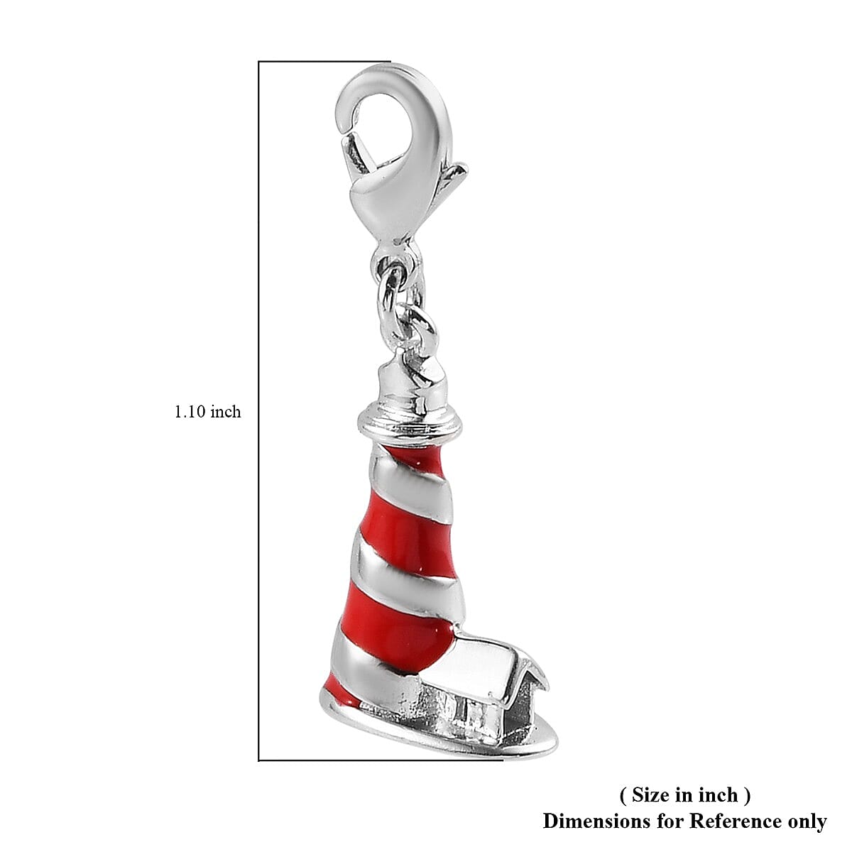 Karis Charmes D'Joy Lighthouse Charm in Platinum Bond image number 3