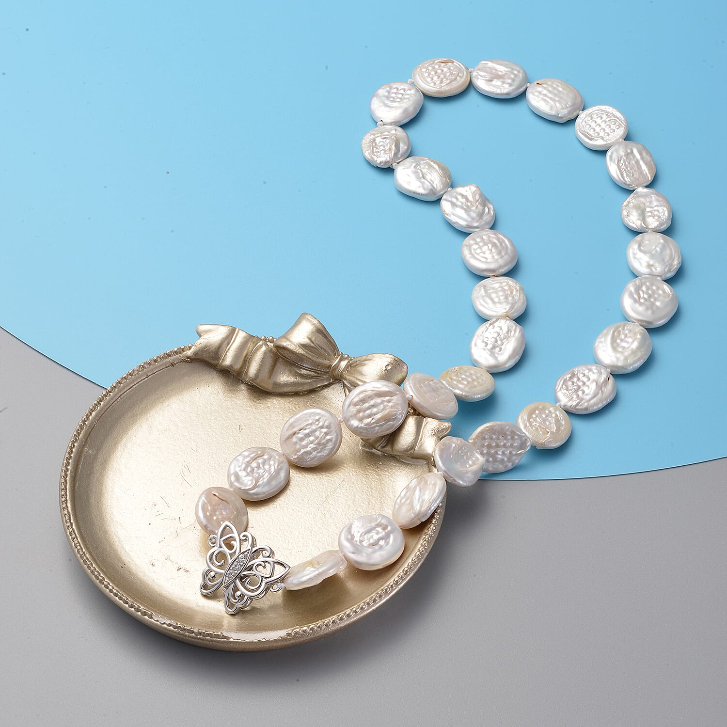 Freshwater White Cultured Pearl - Product card gallery slide 2 (9431234314495)
