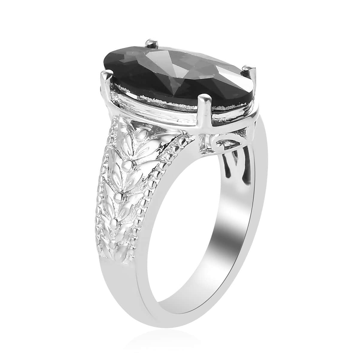KARIS Montana Crystal Solitaire Ring in 18K YG Plated and Platinum Bond (Size 6.0) image number 3