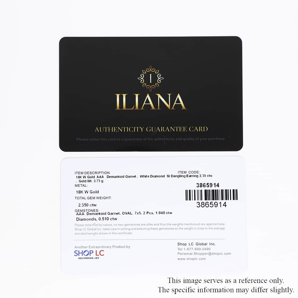 Iliana 18K White Gold AAA Ambanja Demantoid Garnet and G-H SI Diamond Dangle Earrings 2.35 ctw image number 4