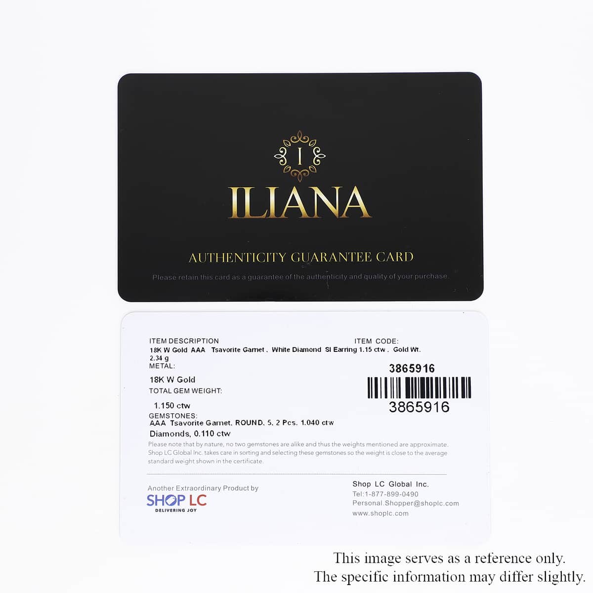 Iliana 18K Yellow Gold AAA Tsavorite Garnet and G-H SI Diamond Hoop Earrings 1.15 ctw image number 4