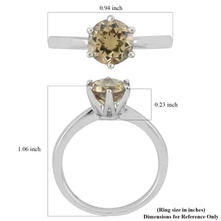 RHAPSODY 950 Platinum AAAA Turkizite Solitaire Ring (Size 6.0) 6.90 Grams 2.25 ctw image number 3