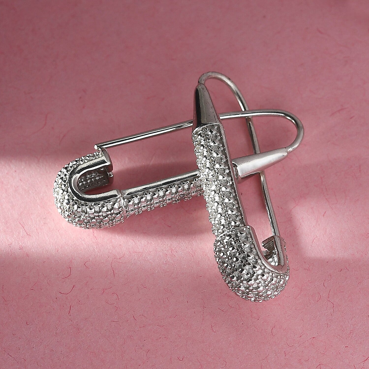 Karis Diamond Accent Fancy Earrings in Platinum Bond
