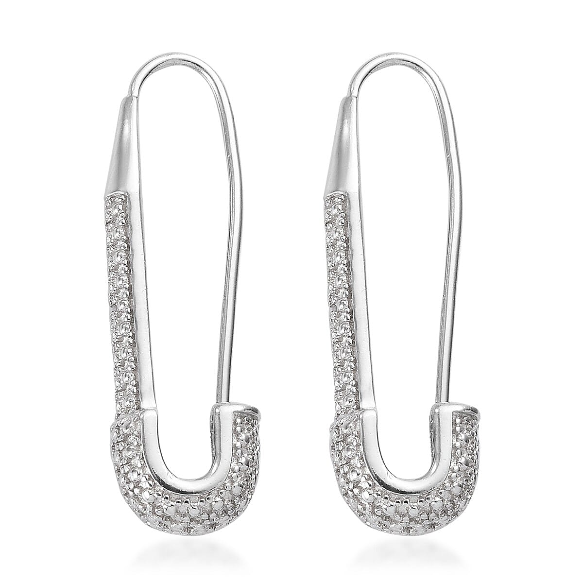 Karis Diamond Accent Fancy Earrings in Platinum Bond
