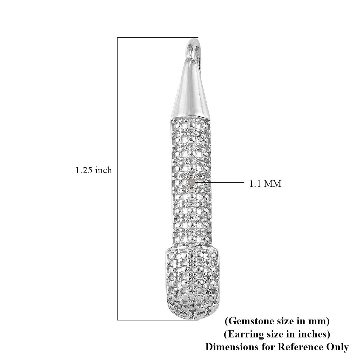 Karis Diamond Accent Fancy Earrings in Platinum Bond