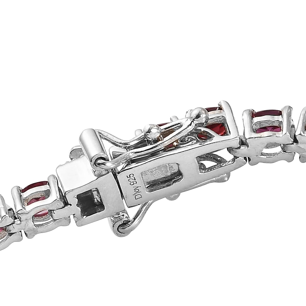 Anthill Garnet Tennis Bracelet in Platinum Over Sterling Silver (7.25 In) 8.20 ctw image number 3