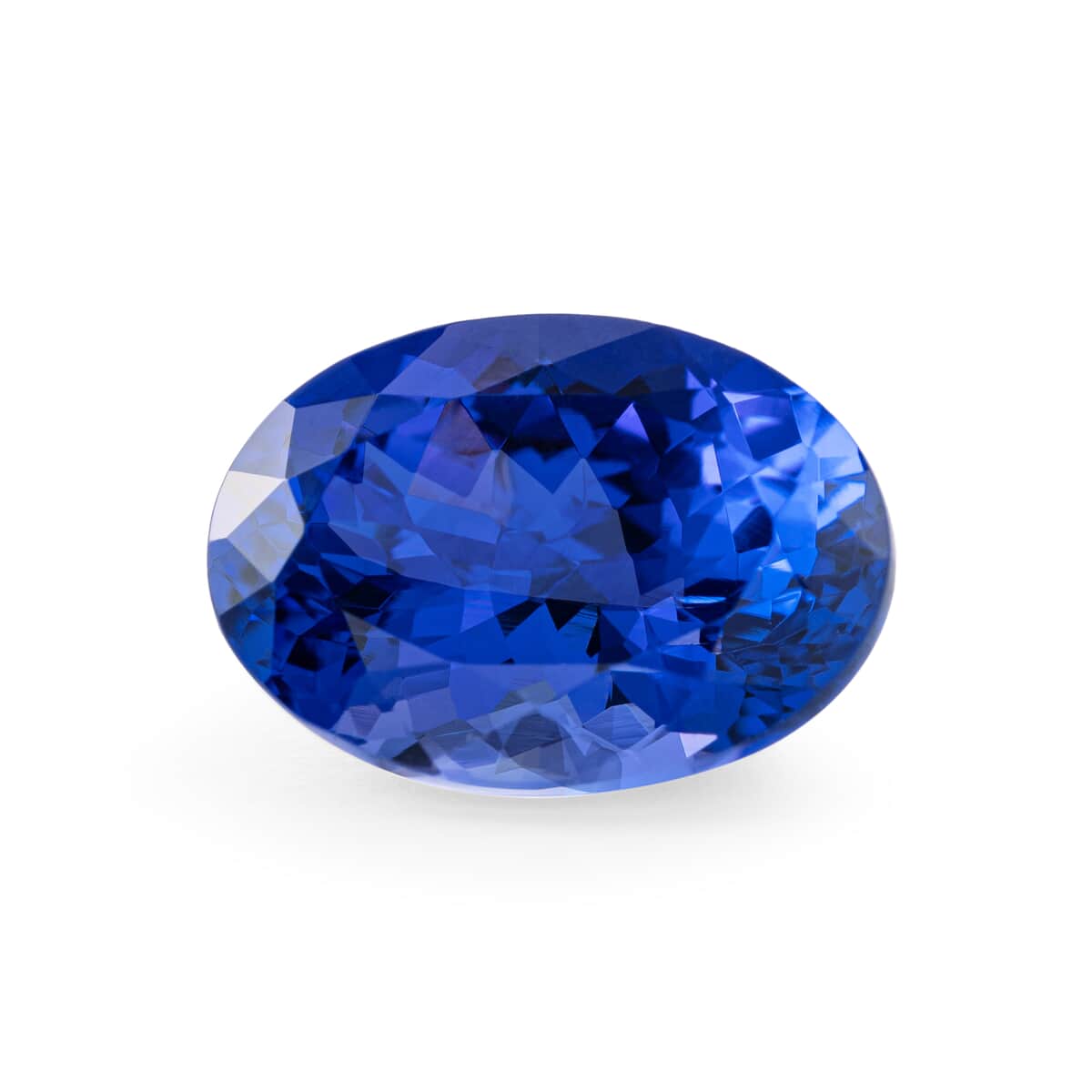 Certified and Appraised Flawless AAAA Vivid Tanzanite (Ovl Free Size) 3.50 ctw image number 0