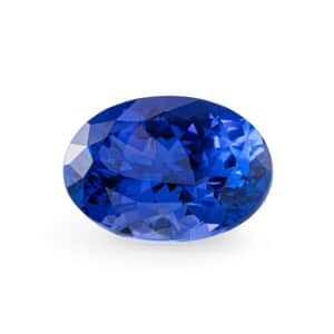 Certified and Appraised Flawless AAAA Vivid Tanzanite (Ovl Free Size) 3.50 ctw