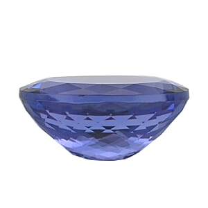 Certified and Appraised Flawless AAAA Vivid Tanzanite (Ovl Free Size) 3.50 ctw