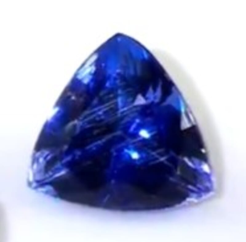 Certified and Appraised AAAA Vivid Tanzanite (Trillion) 3.50 ctw