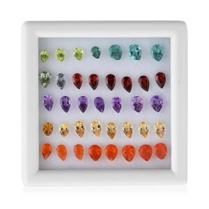 AAA Multi Gemstone Assorted Box (Pear Mix Mix) 8.00 ctw, Loose Gemstones, Pear Gemstones For Jewelry