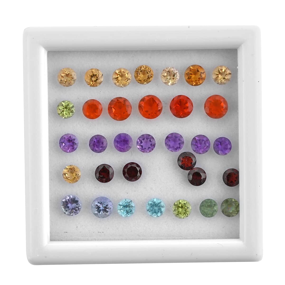 AAA Multi Gemstone Assorted Box (Rnd Mix Mix) 8.00 ctw image number 0