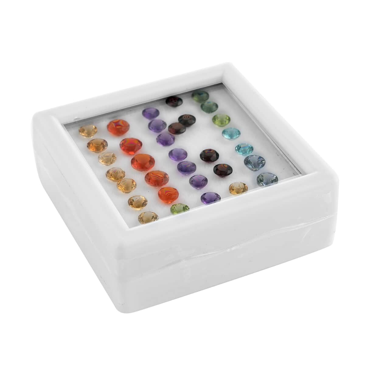 AAA Multi Gemstone Assorted Box (Rnd Mix Mix) 8.00 ctw image number 1