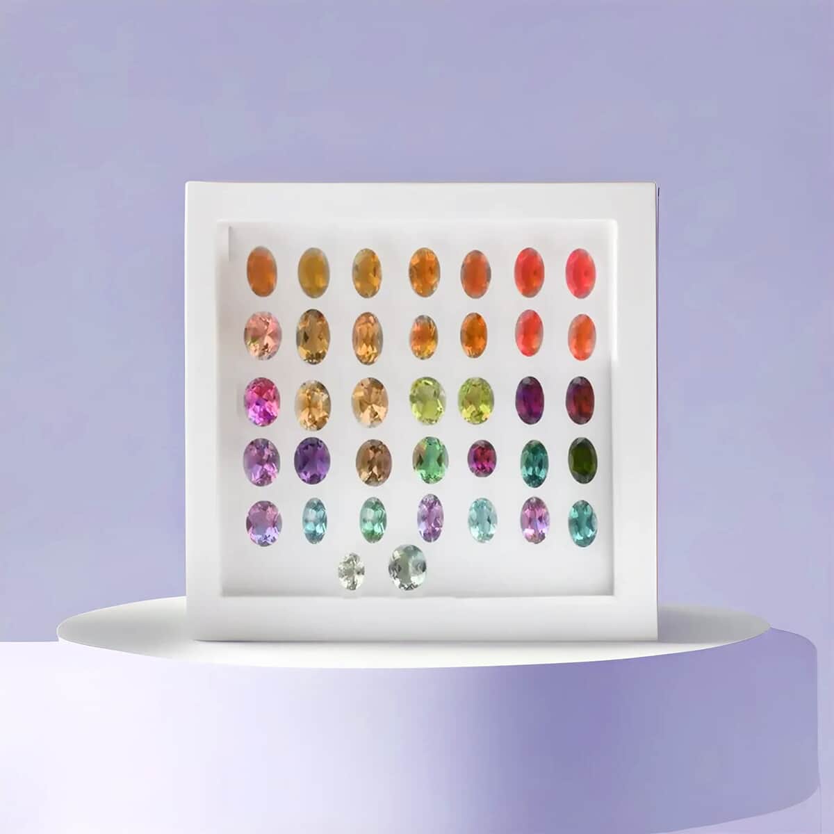 AAA Multi Gemstone Assorted Box, Loose Gemstones For Jewelry Making, AAA Multi Colored Gems For Ring Earrings Necklace (Ovl Mix Mix) 8.00 ctw image number 1
