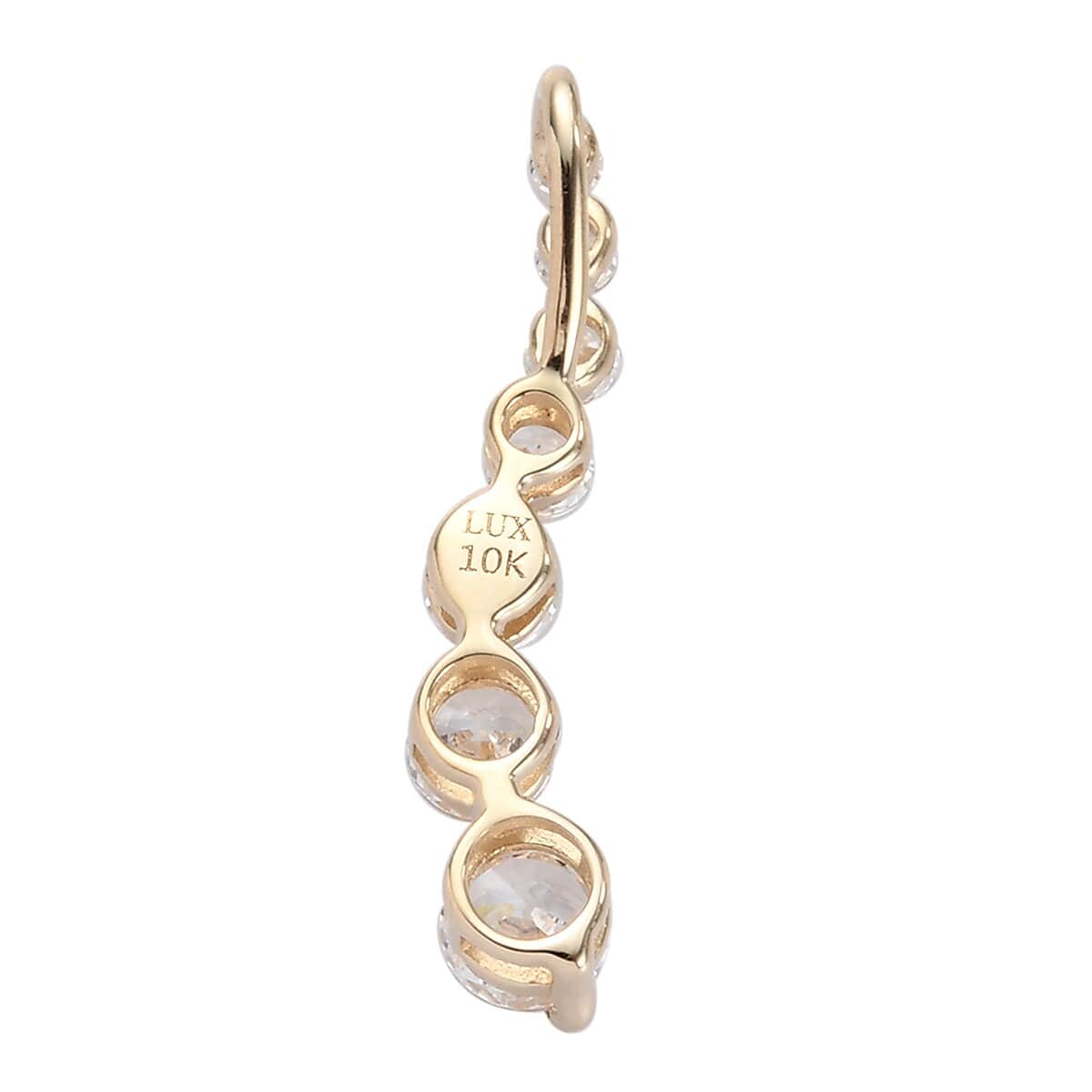 LUXORO 10K Yellow Gold Made with Finest CZ Pendant 1.35 ctw image number 3
