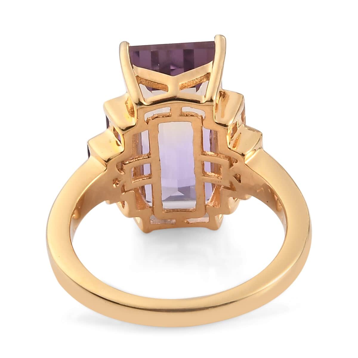 AAA Anahi Ametrine and Multi Gemstone Ring in Vermeil Yellow Gold Over Sterling Silver (Size 10.0) 7.10 ctw image number 4