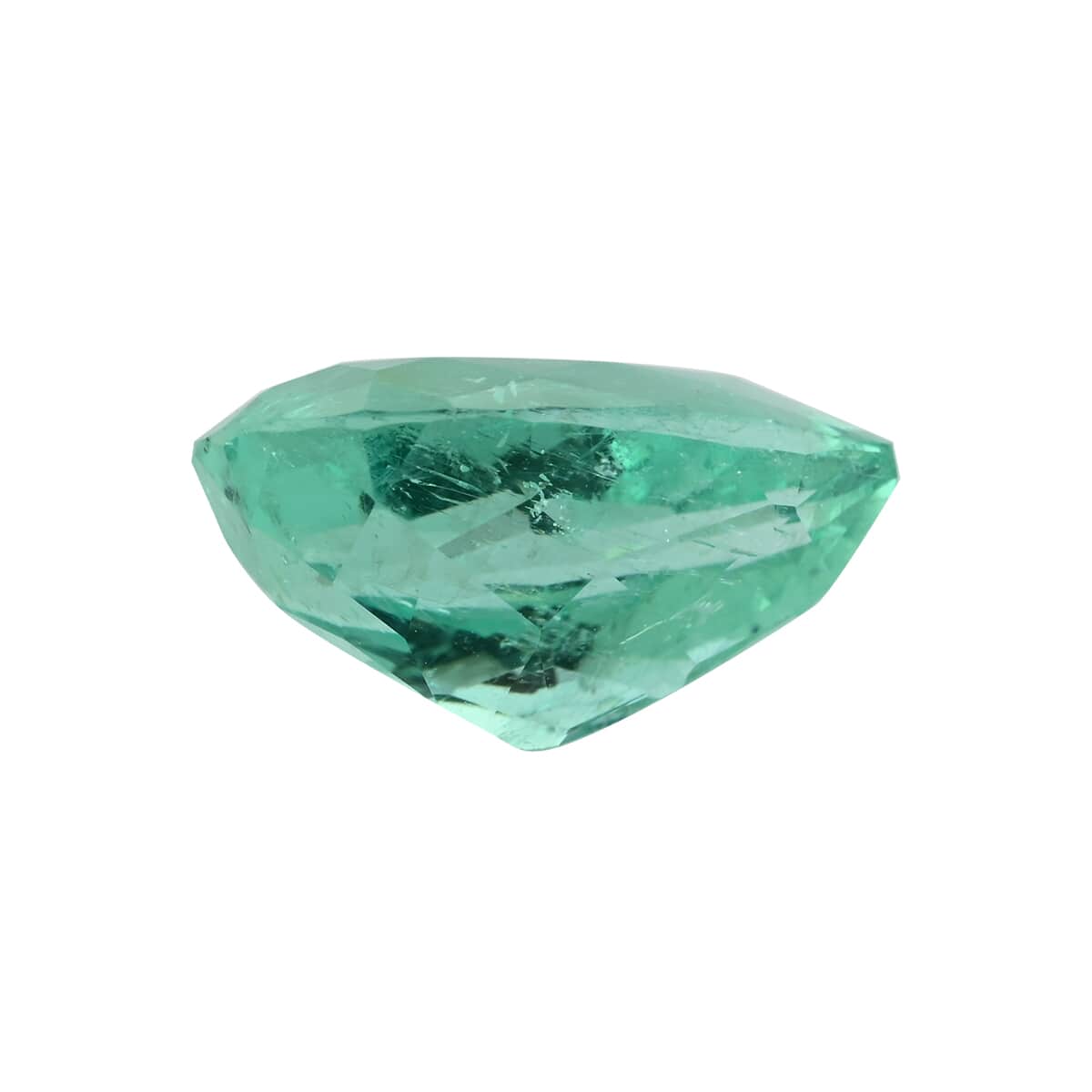 Certified AAA Boyaca Colombian Emerald (Pear Free Size) 2.50 ctw image number 2
