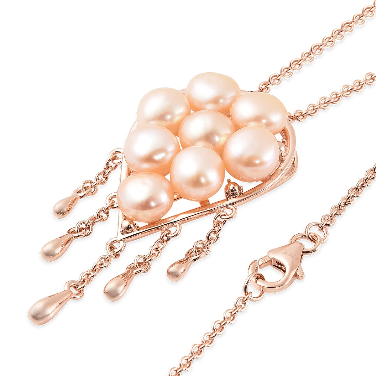 Freshwater Cultured Pearl Pendant in 14K YG Over Sterling Silver image number 3