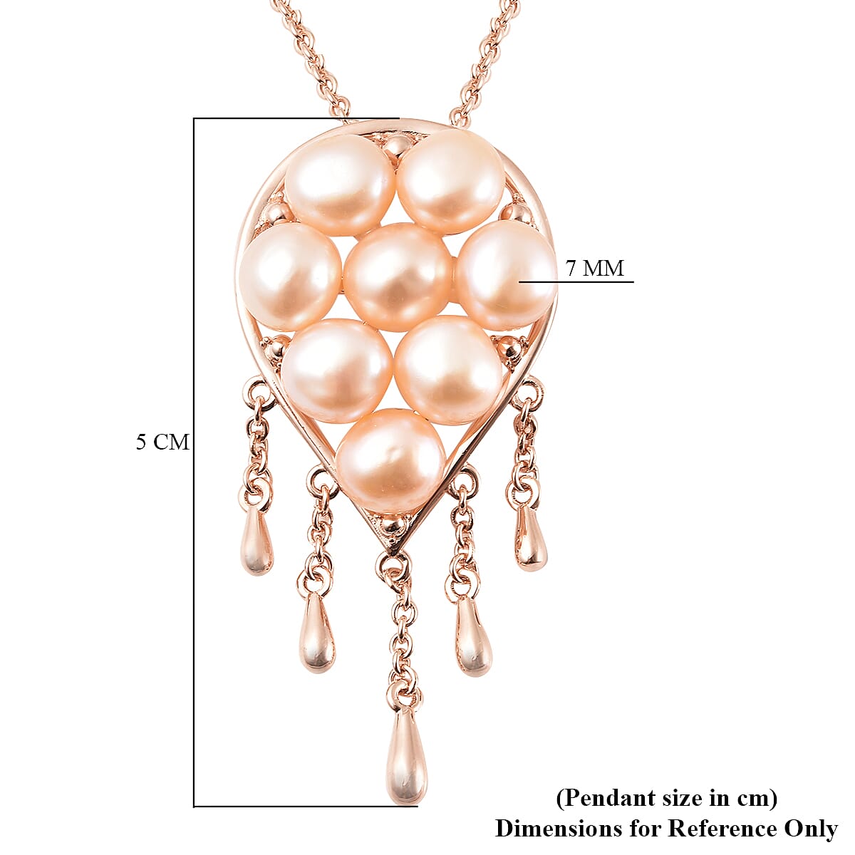 Freshwater Cultured Pearl Pendant in 14K YG Over Sterling Silver image number 5