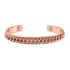 Magnetic By Design Curb Chain Pattern Adjustable Cuff Bracelet in Rosetone (6.50 In) image number 0