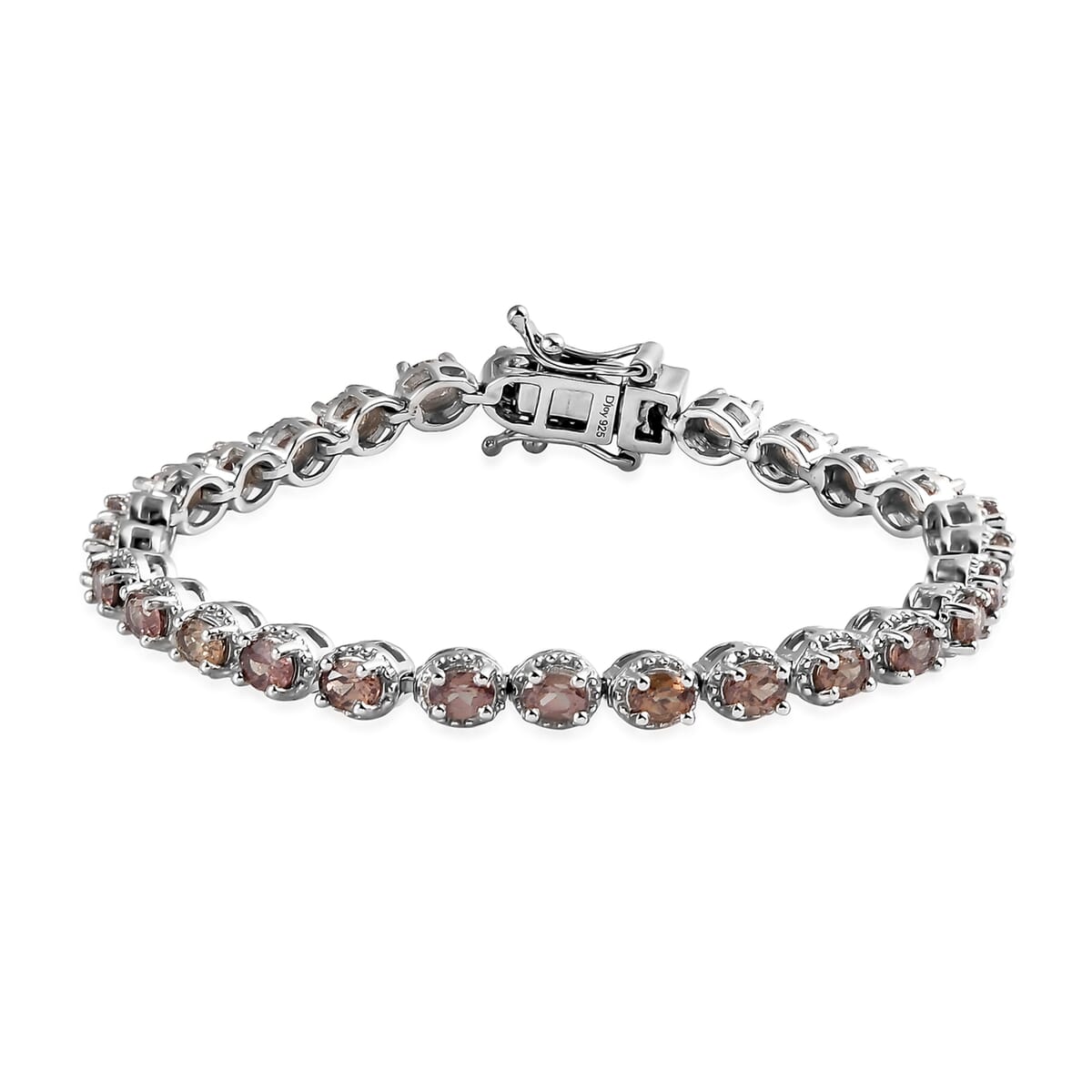 Natural Merelani Color Change Garnet Tennis Bracelet in Platinum Over Sterling Silver (6.50 In) 10.70 Grams 5.75 ctw image number 0