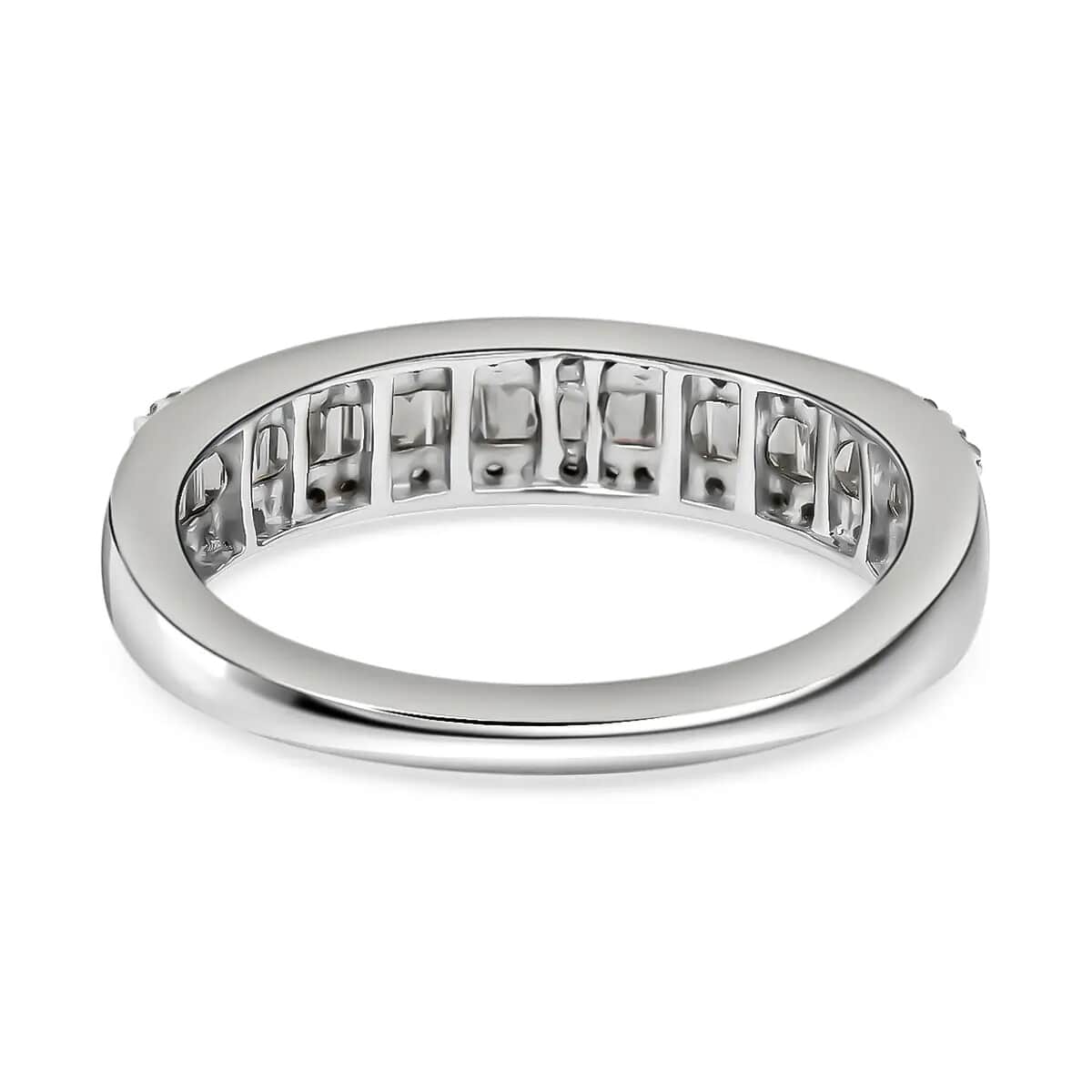 RHAPSODY IGI Certified 950 Platinum E-F VS Diamond Band Ring 3.65 Grams 0.50 ctw image number 4