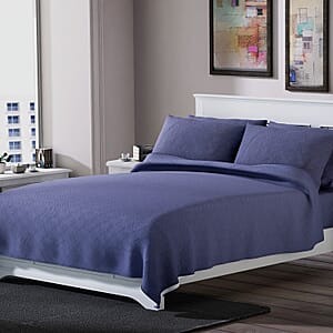 Homesmart Gray Solid Embossed 6 pcs Microfiber Sheet Set - King, Bed Sheets, Fitted Sheet, Bed Sheet Set, Microfiber Sheets
