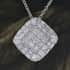 White Diamond Pendant Necklace 20 Inches in Platinum Over Sterling Silver 0.50 ctw image number 1