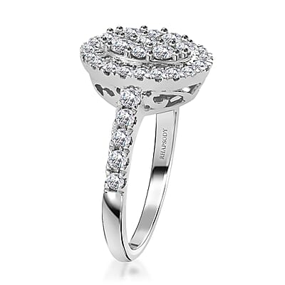 Rhapsody IGI Certified 950 Platinum E-F VS Diamond Ring (Size 6.0) 8.10 Grams 1.00 ctw