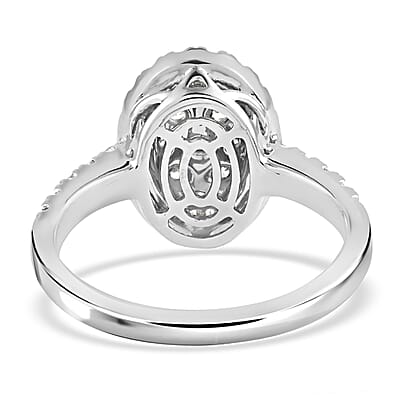 Rhapsody IGI Certified 950 Platinum E-F VS Diamond Ring (Size 6.0) 8.10 Grams 1.00 ctw