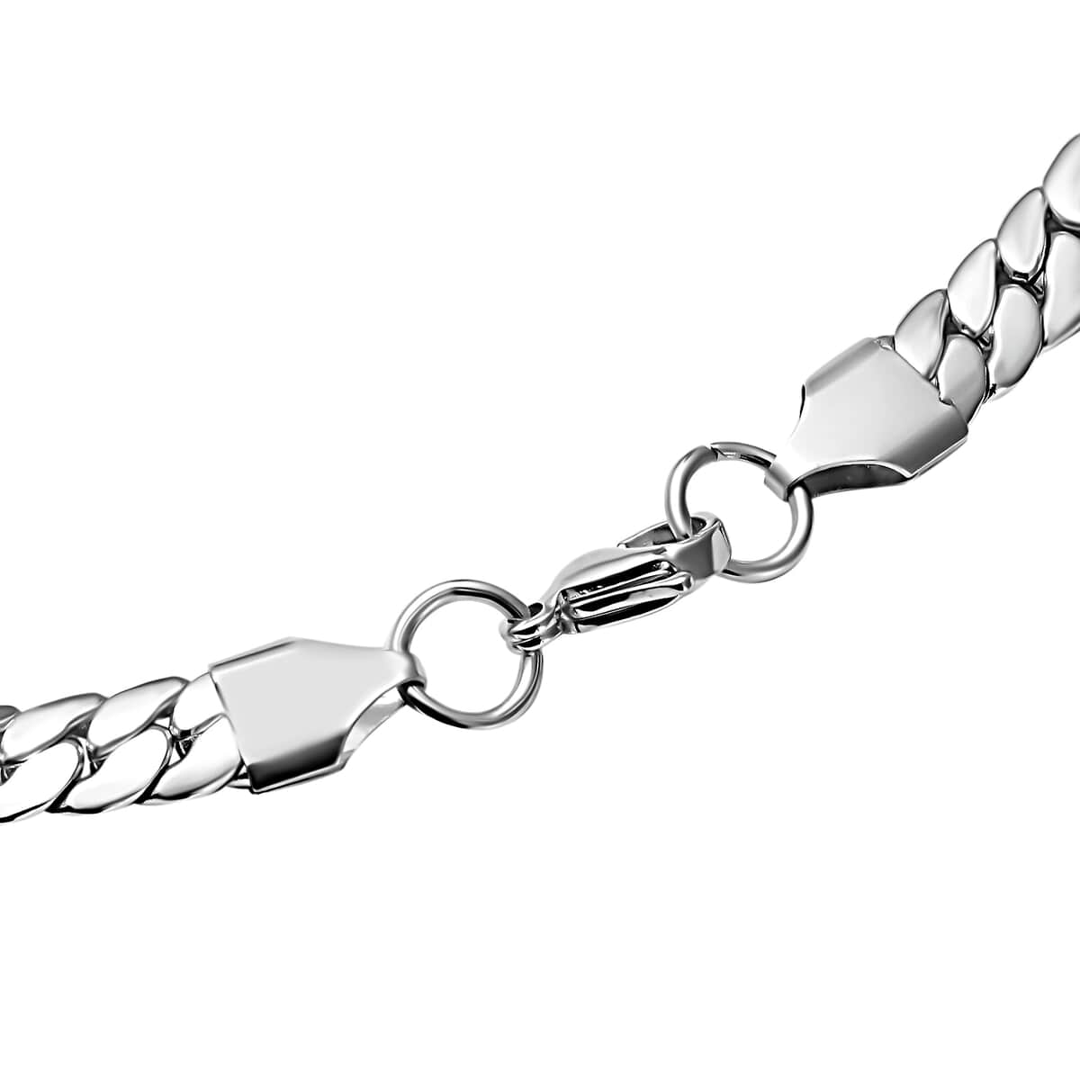 Herringbone Necklace (24 Inches) in Stainless Steel (46.55 g) image number 3