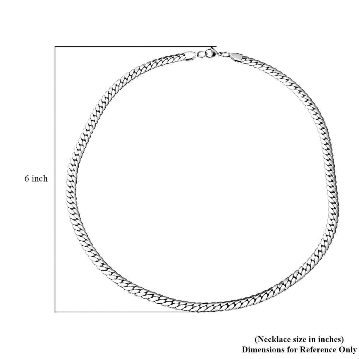 Herringbone Chain Necklace in Stainless Steel 24 Inches  46.50 Grams image number 4