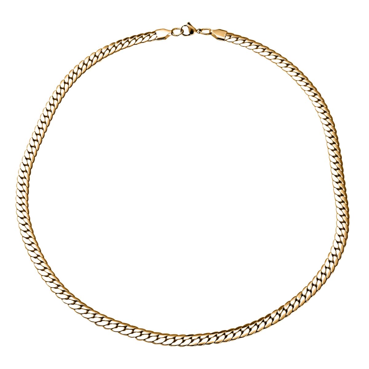 Herringbone Chain Necklace in ION Plated Yellow Gold Stainless Steel 24 Inches  46.50 Grams image number 0