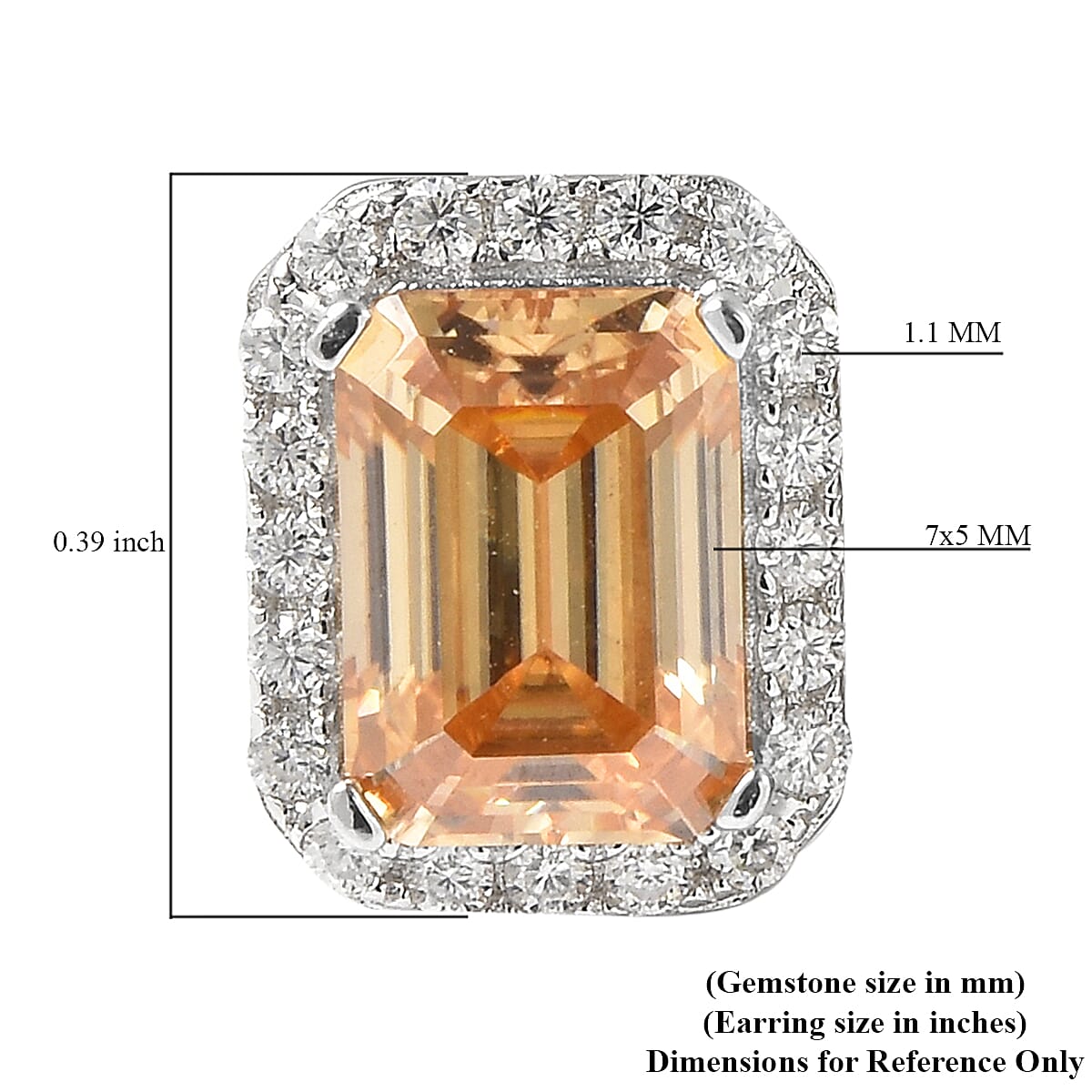 Yellow Moissanite and Moissanite Halo Stud Earrings in Rhodium Over Sterling Silver 2.35 ctw