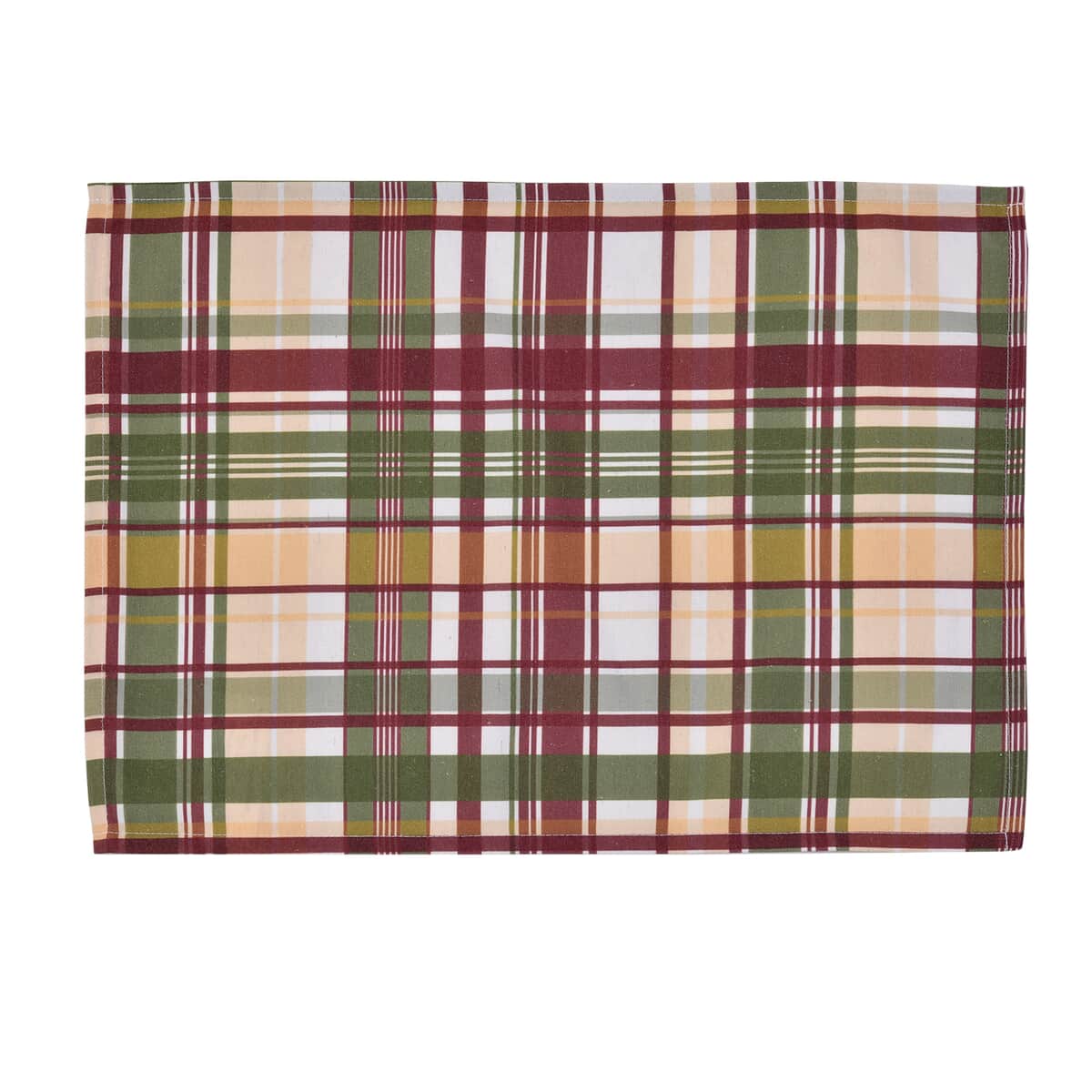 Homesmart Set of 4 Placemats and Table Runner For 4 Seater Dinning Table, 4 Washable Wrinkle Resistant Placemats  and Table Runner - Plaid Pattern image number 3