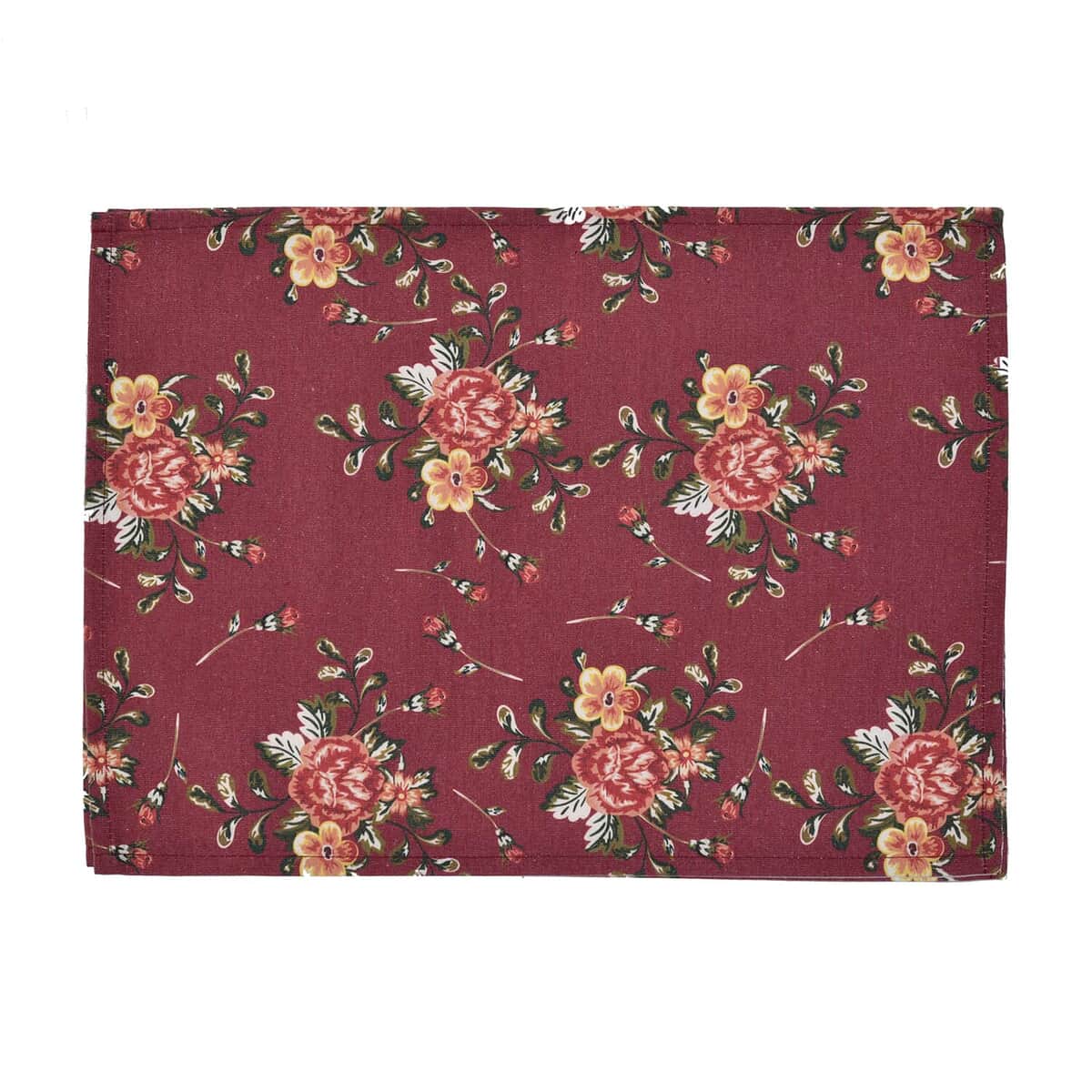Homesmart Set of 4 Placemats and Table Runner For 4 Seater Dinning Table, 4 Washable Wrinkle Resistant Placemats  and Table Runner - Elegant Floral Pattern image number 3