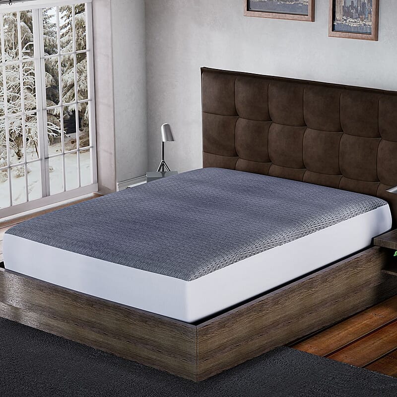 Homesmart Gray Bamboo Charcoal Waterproof Mattress Protector - Queen 2.31lbs