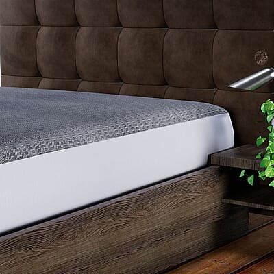 Homesmart Gray Bamboo Charcoal Waterproof Mattress Protector - Queen 2.31lbs