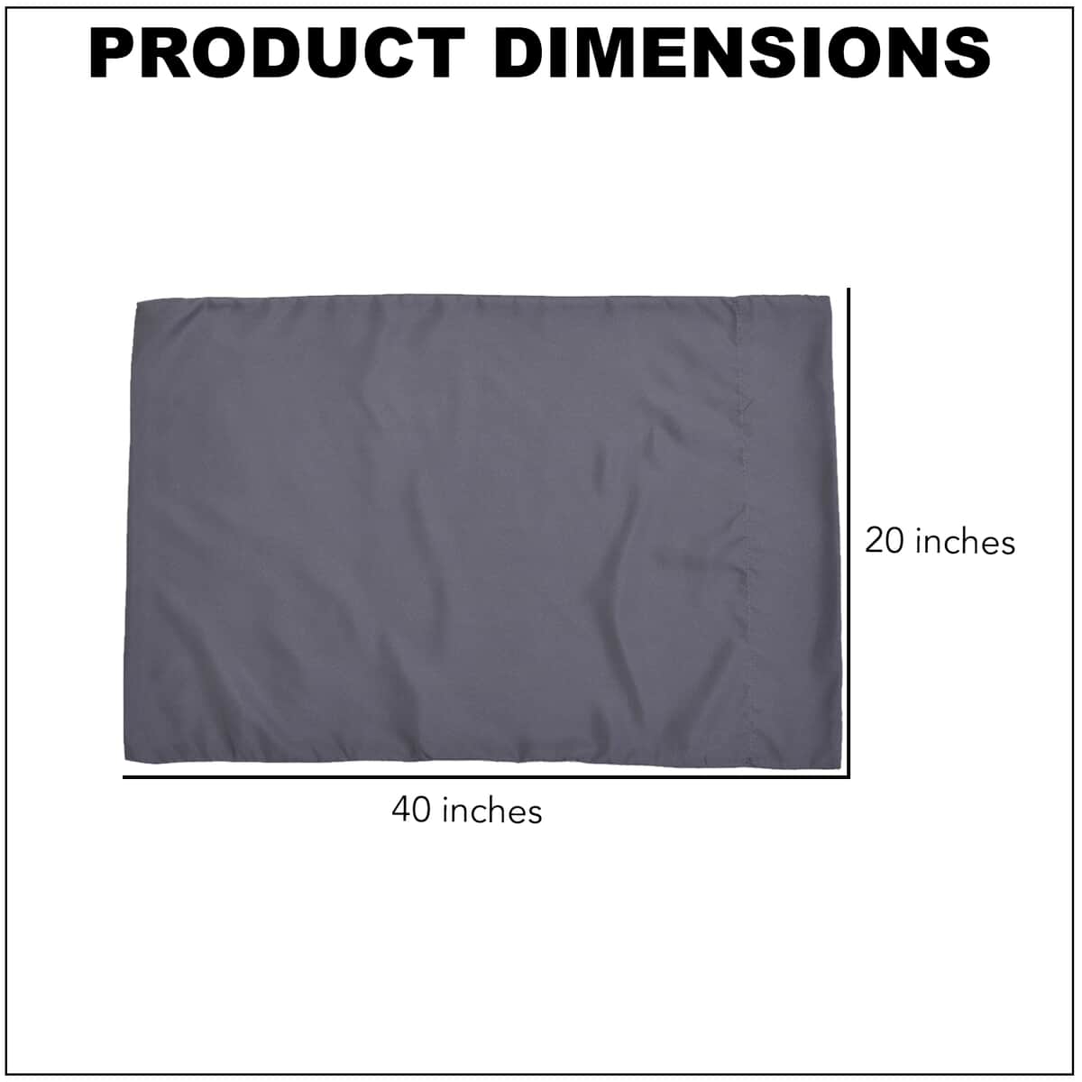 Homesmart Set of 2 Gray Soft and Comfortable Copper Infused Pillowcase (King) image number 4