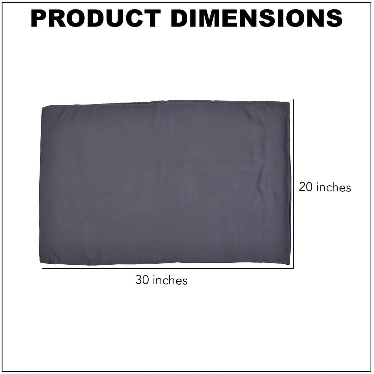 Homesmart Set of 2 Dark Gray Soft and Comfortable Copper Infused Pillowcase (Queen) image number 4